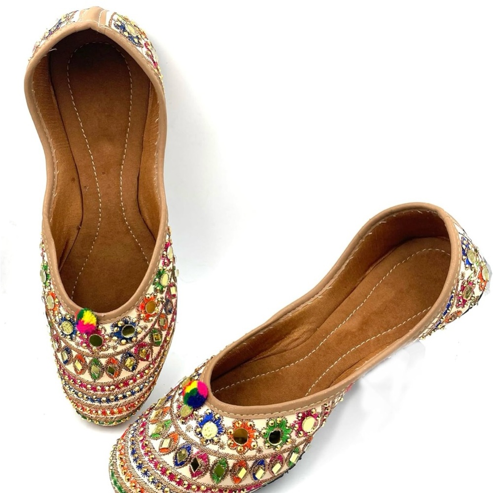 Colorful Embellished Women's Flats - size 8.5 - Picture 5 of 6